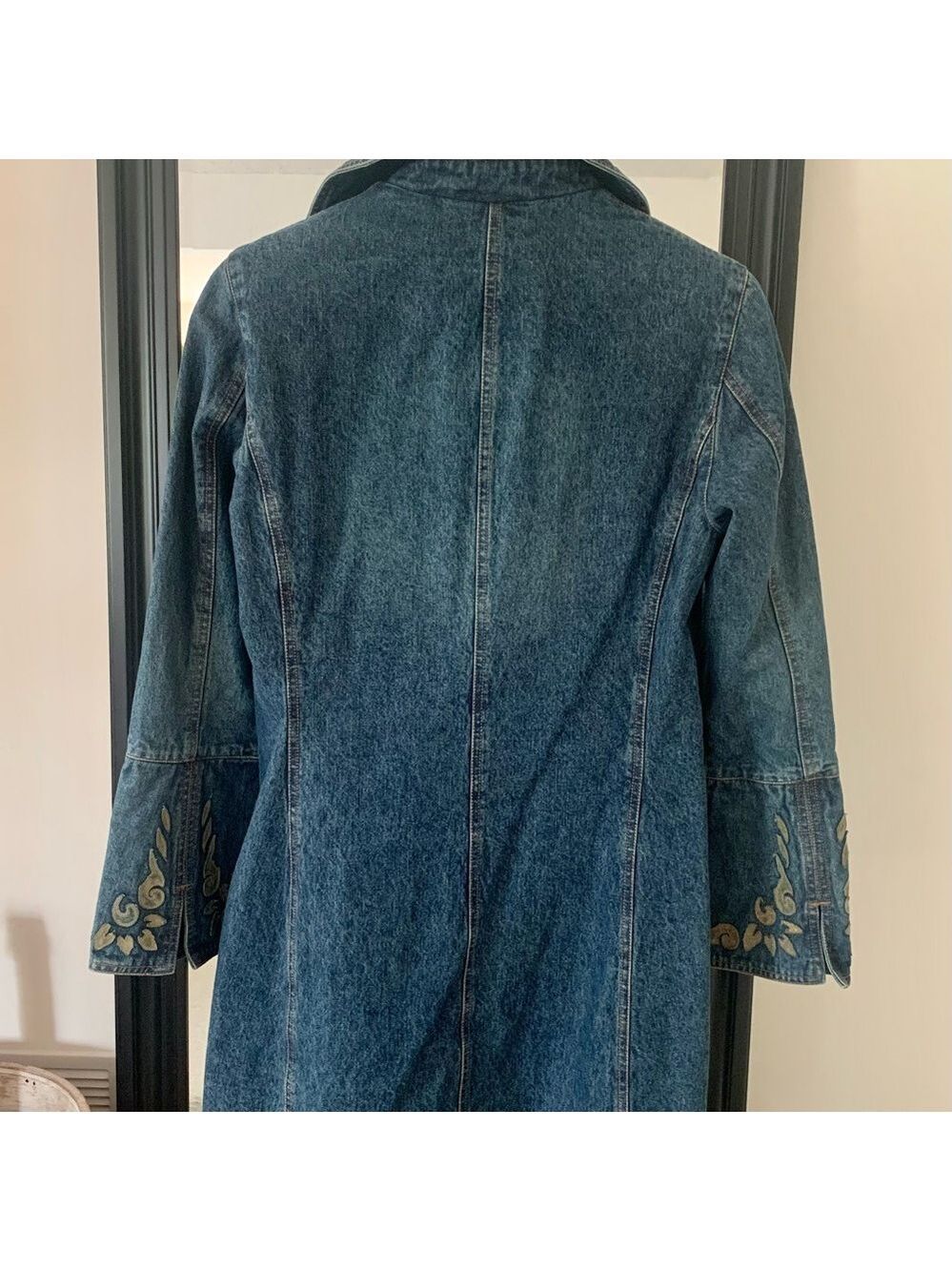 Vintage Nine West Long Denim Jacket - Picture 2 of 5
